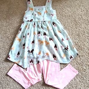❤️NWOT❤️ GOOD LAD GIRLS DRESS & LEGGINGS SET